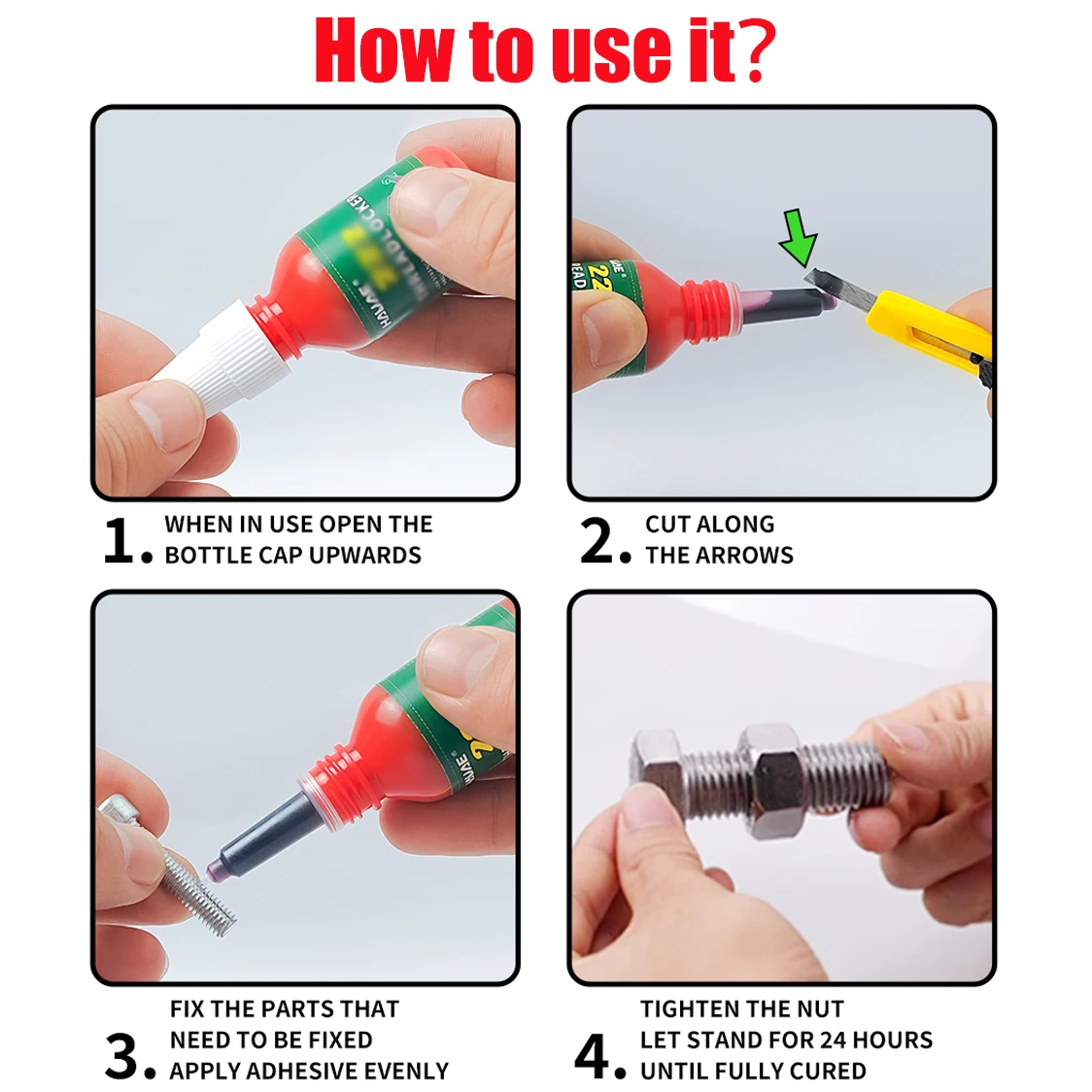 Винтовой клей для фиксации резьбы hauae 243 анаэробный противоскользящий