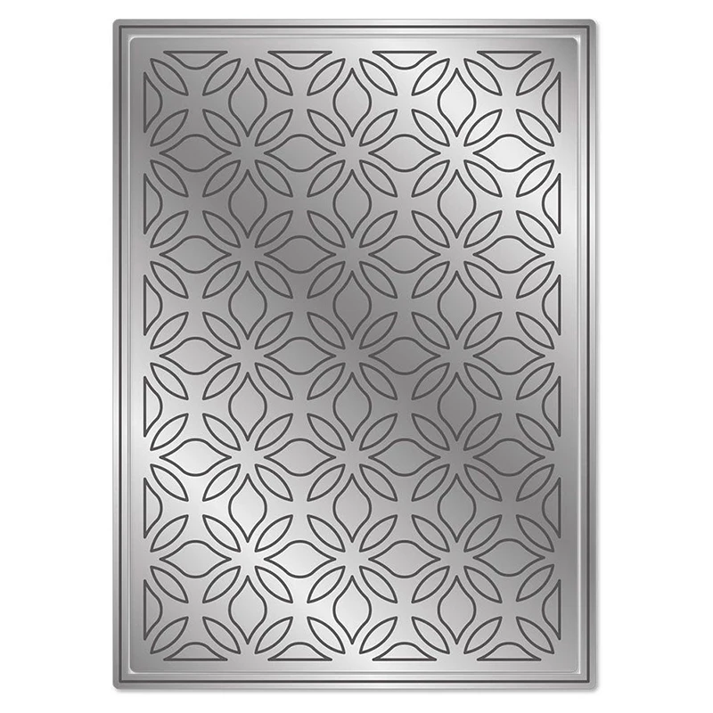 

Bold Florals Die Rectangle Frame Background Metal Cutting Dies For DIY Scrapbooking Crafts Photo Album Decor Embossing X9