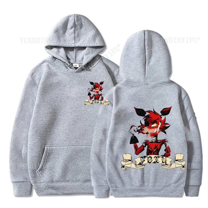 Фото Новое поступление, Harajuku Fashion Fnaf 2, Animatronics, осенний пуловер с капюшоном Five Nights, крутая уличная одежда унисекс №4