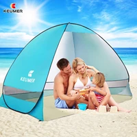 keumer 2022 new ultra light outdoor instant pop up beach tent for 2 3 person uv protection waterproof recreation tourist tents