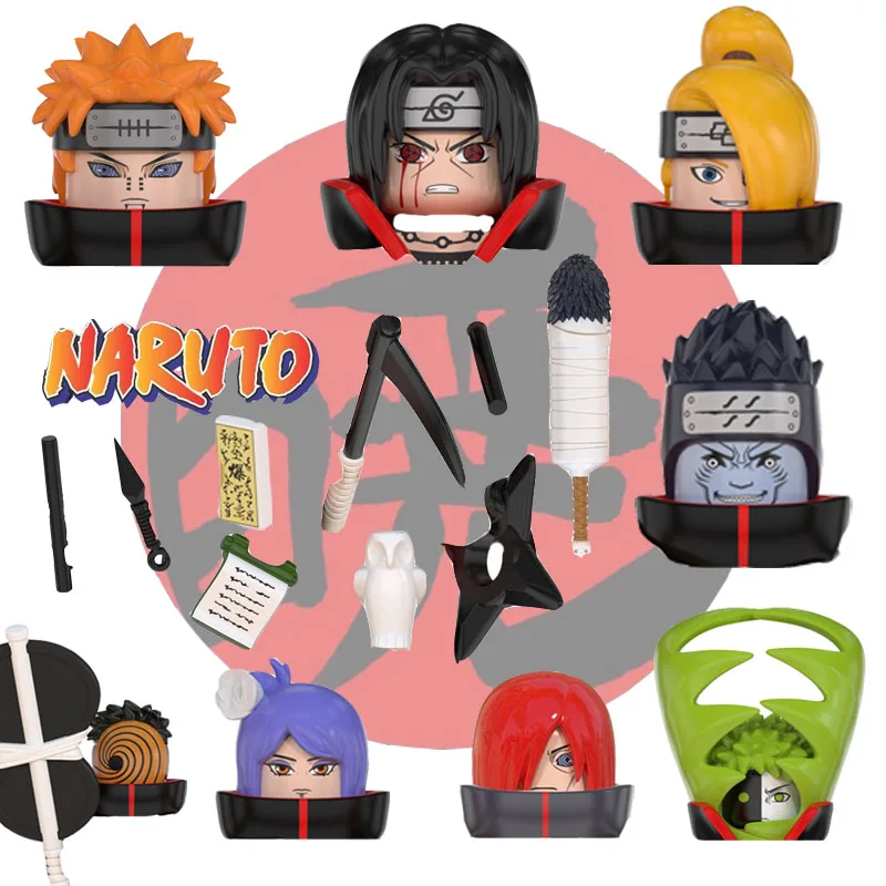 

Wm6106 Narutoo Itachi Kisame Konan Zetsu Building Blocks Anime Naruto Action Figures Children Gift Classic Minifigures City Toys