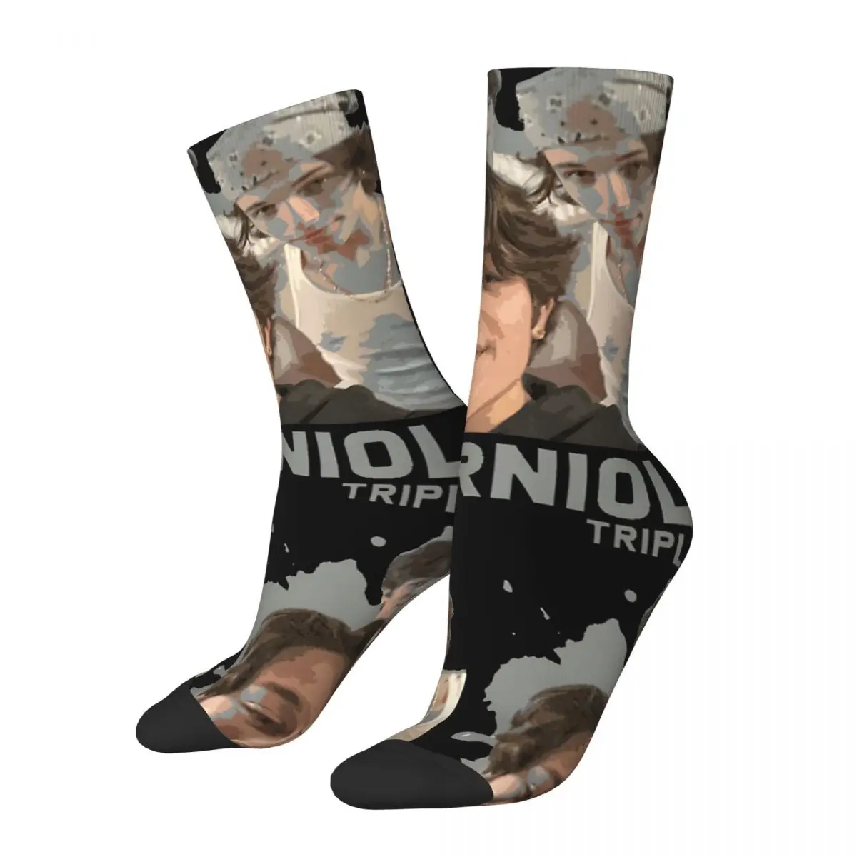 Забавные мужские компрессионные носки Happy Chris Sturniolo винтажные Harajuku уличный стиль