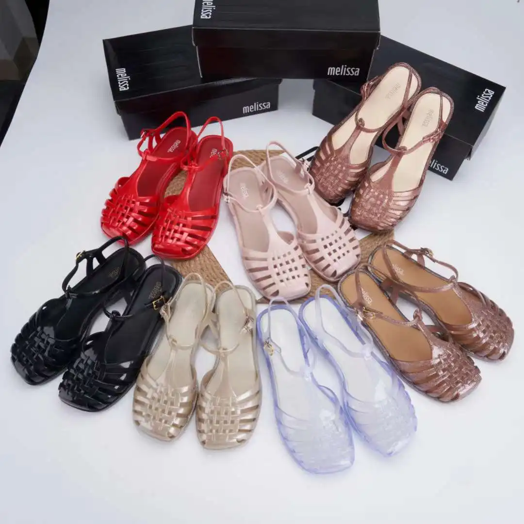 

New Melissar Women Summer Sandals Hollow Roman Flat Sandals Ladies Casual Beach Women's Shoes Outdoor Sandals Zapatos Para SM141