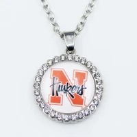 diy necklace us university football team lus dangle charms diy necklace earrings bracelet sports jewelry accessories