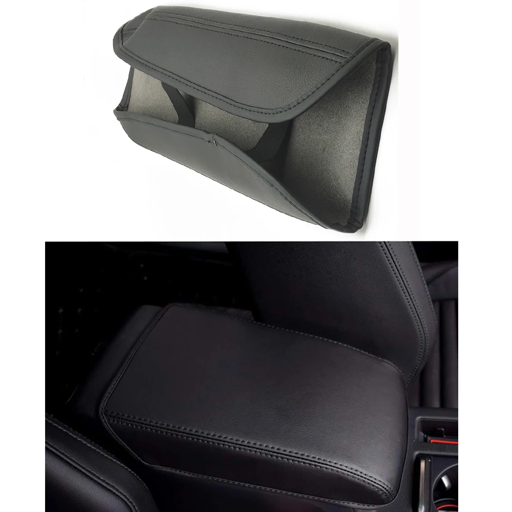 

Leather Interior Center Control Armrest Box Cover Trim for Volkswagen Passat B8 16-18