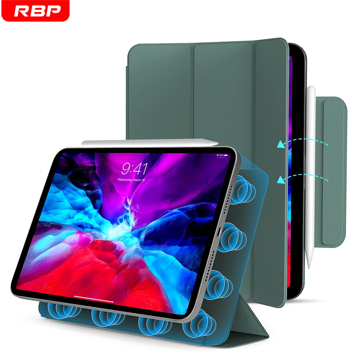 

Чехол для iPad Mini 6 2021 Pro 11 12,9 2020 2021, Магнитный смарт-чехол с застежкой для iPad Air 4 Air 5 2020 2022, чехол