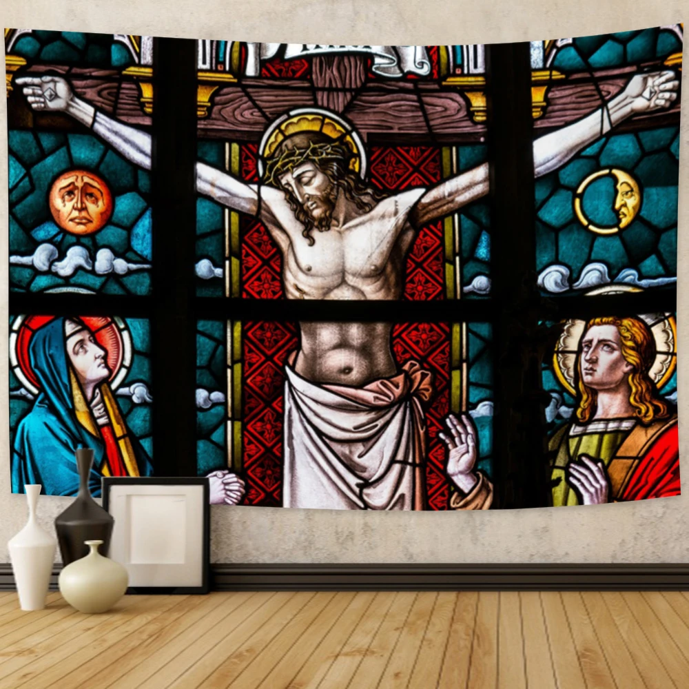 Картина маслом Иисуса епископа церкви Святой Библии искусство печати гобелен