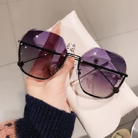 2022 semi rimless trim women sunglasses trendy sun glasses female fashion designer eyeglasses eyewear uv400 protection