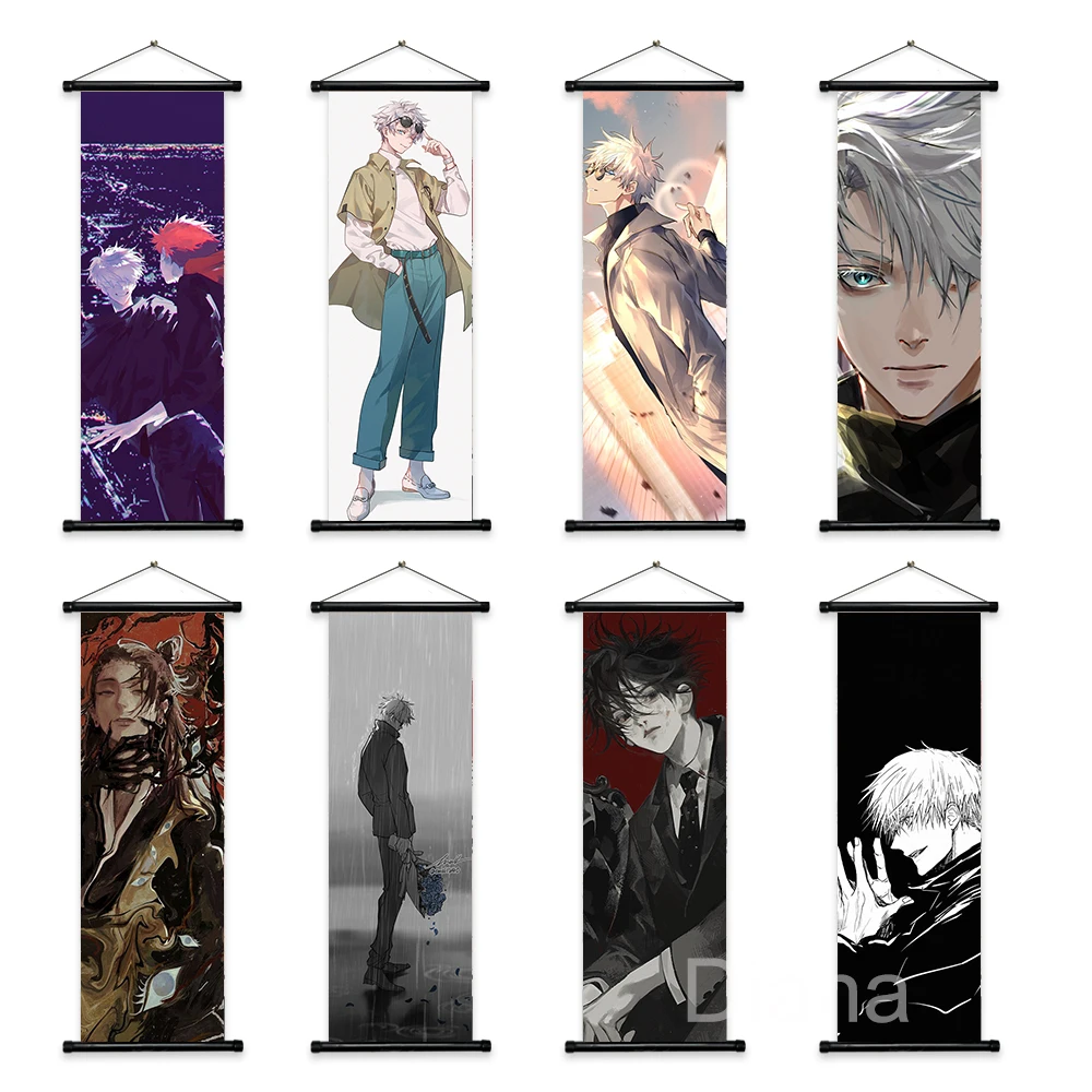 

Аниме ююютсу касин постер Холст Картина Fuyu Mountain Hui висячий свиток настенное Искусство Современная Гостиная Настенная картина