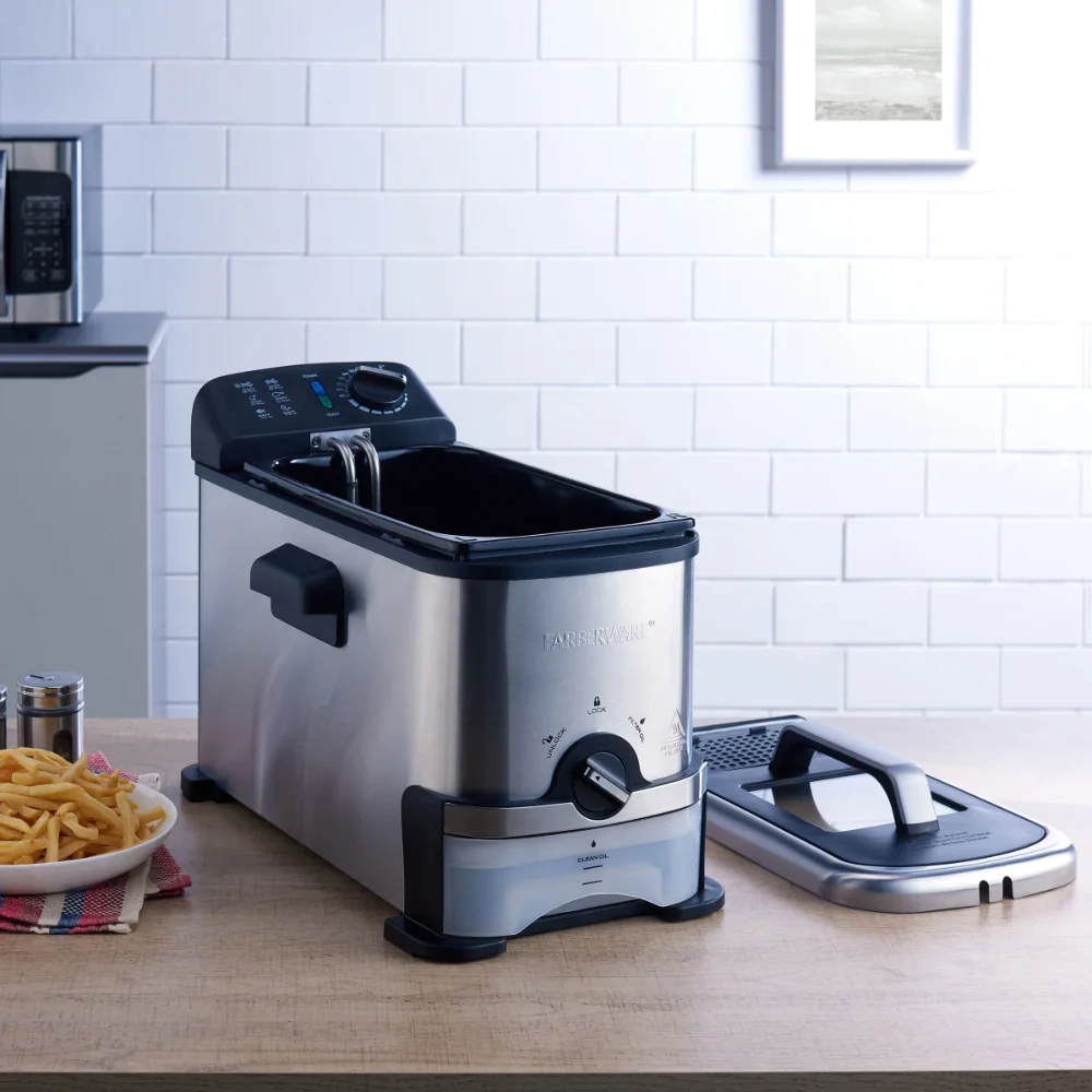 

2023 New Farberware 3-Liter Filter Fryer, Stainless Steel