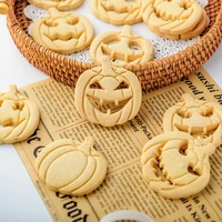 diy halloween pumpkin ghost biscuit cookie cutter mold pumpkin stamp fondant cake cutter diy baking tool for kids