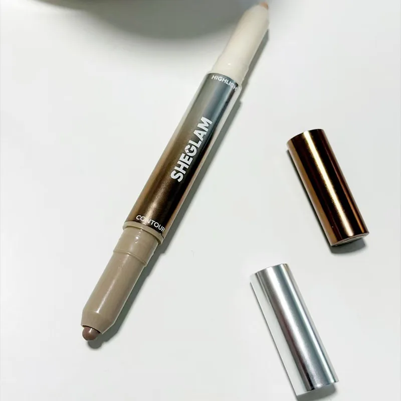 Фото Матовый хайлайтер-карандаш Sheglam Contour: серо-коричневый бронзер, натуральный тен для носа, стойкий контуринг для лица, макияж с эффектом сияния №4
