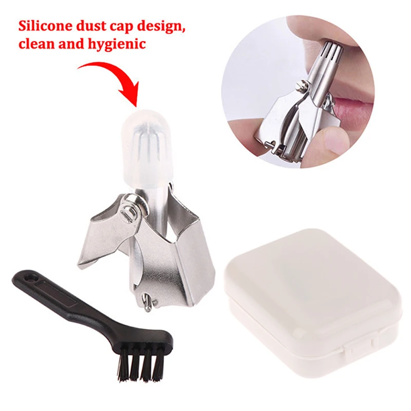 

Universal Small Easy Clean Carry Suitable For Travel Battery Free and Waterproof Nose Eyebrow Ear Hair Dust Washable Trimme
