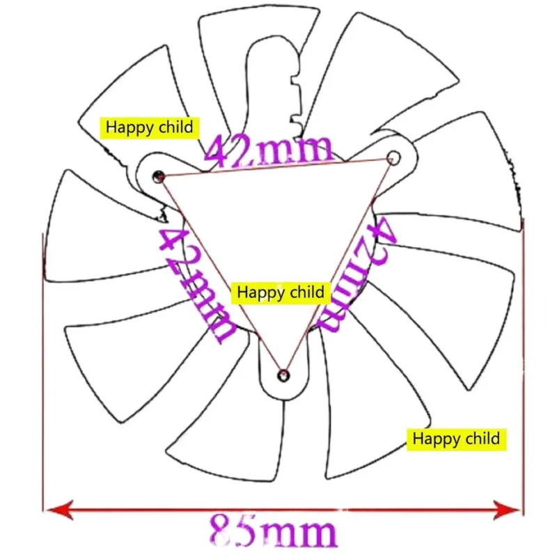 0. НОВЫЙ вентилятор охлаждения видеокарты для ZOTAC GTX 960 1060 1070TI 1080Ti MINI AMP 85 мм