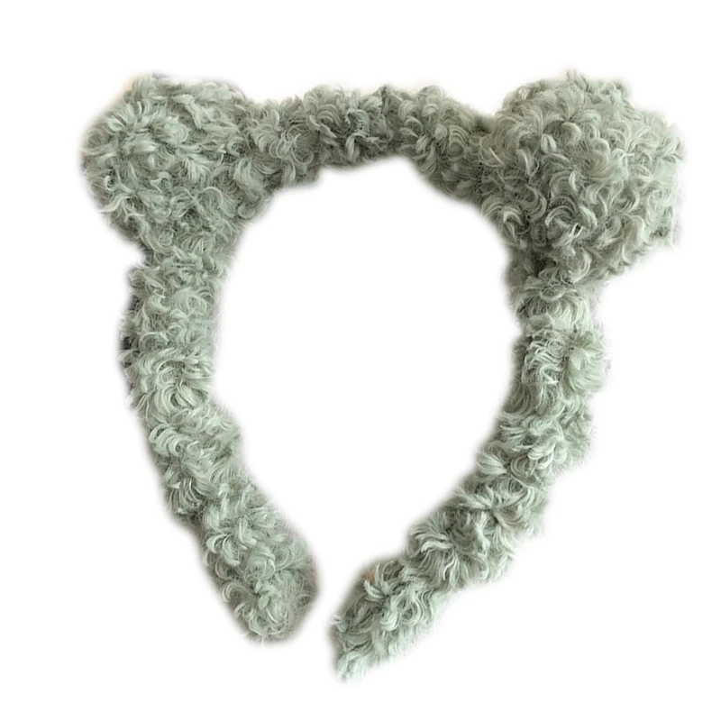 Женская повязка на голову с милыми мультяшными медвежьими ушками нечеткий