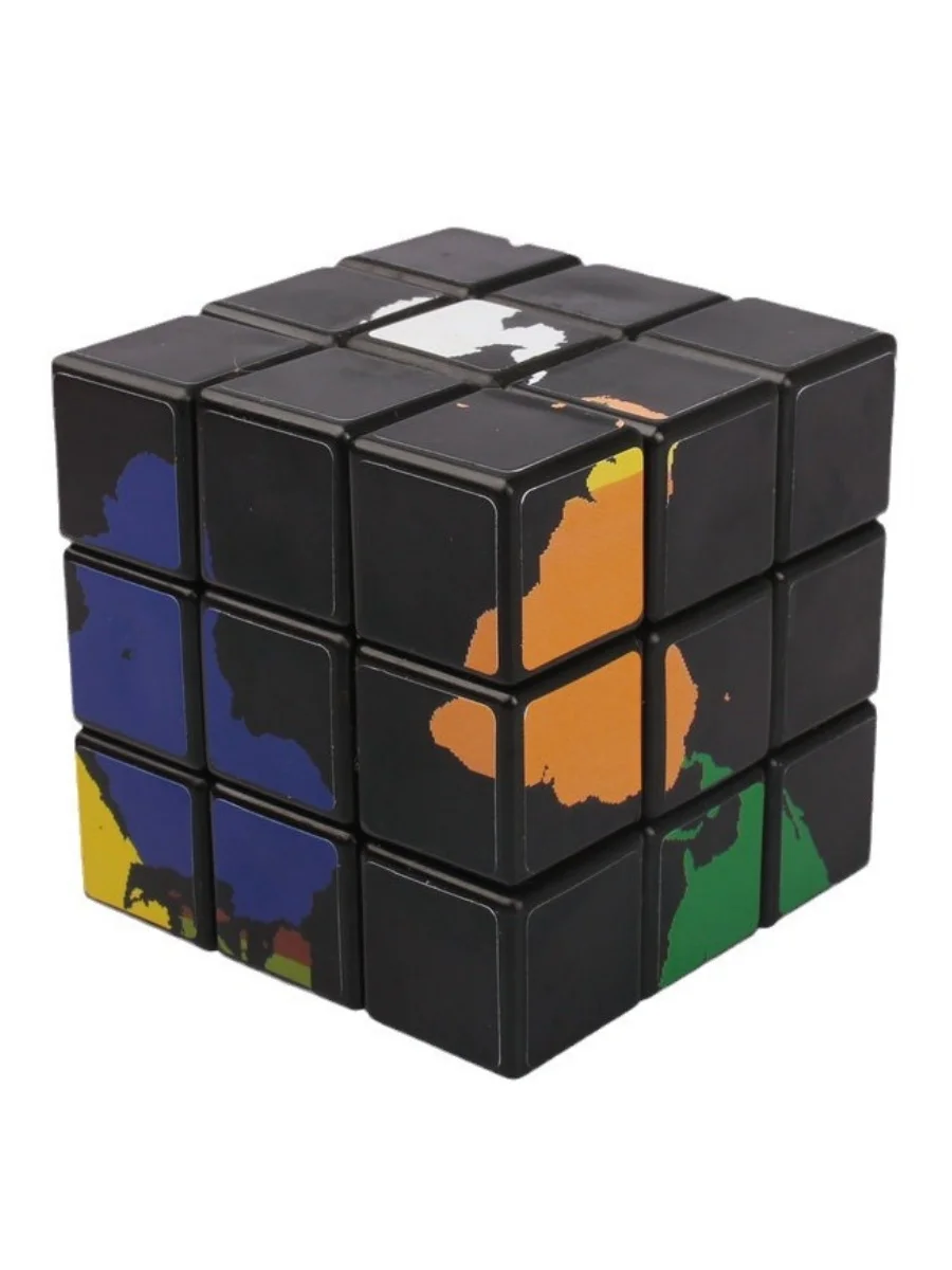 3X3X3 Волшебный Куб С Рисунком Карты Мира 57 Мм Профессиональная Скоростная