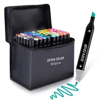 2460 color double head art marker set alcohol comic sketch highlighter sketchbook drawing stationery school supplies