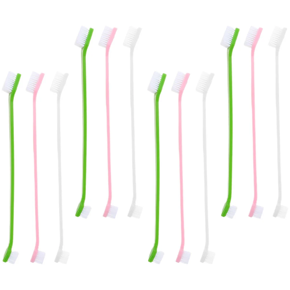 

12 Pcs Double Head Dog Portable Supply Toothpaste Small Oral Care Puppy Dogs