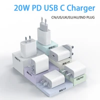 20w pd universal charger eu us usb phone charger quick charge fast charging for power bank for iphone 11 pro xr android phone