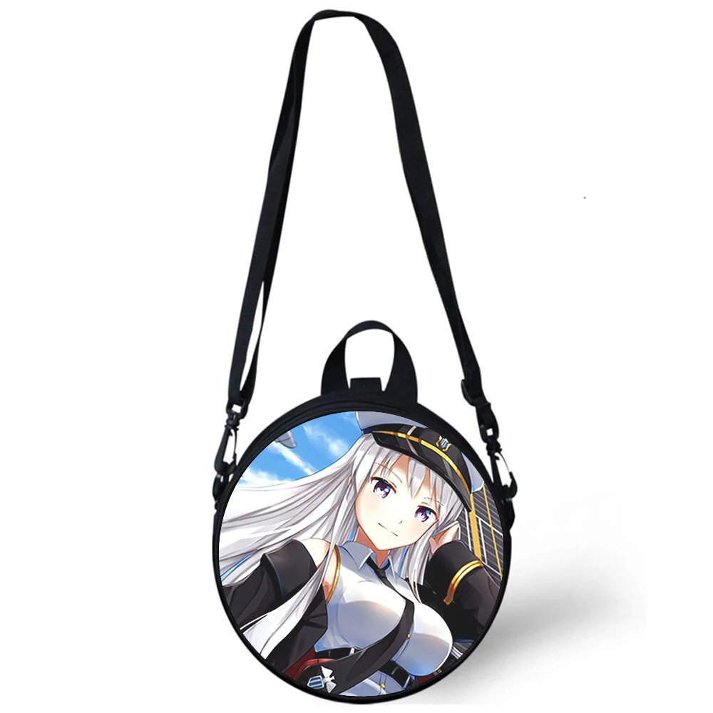 Azur Lane Cute cartoon Girl Child kindergarten Bag Print Crossbody Shoulder Bags For School Women Mini Round Bagpacks Rugtas Bag