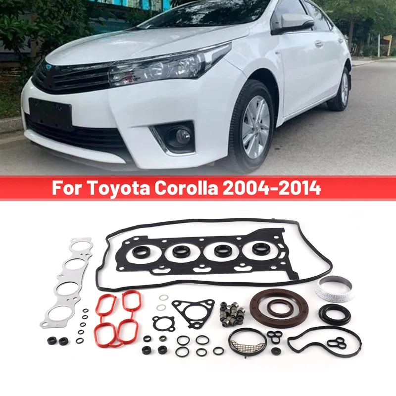 

04111-0T021 Car Engine Full Gasket Kit For Toyota Corolla 2004-2014 1ZR 2ZR Engine Repair Kits 041110T021