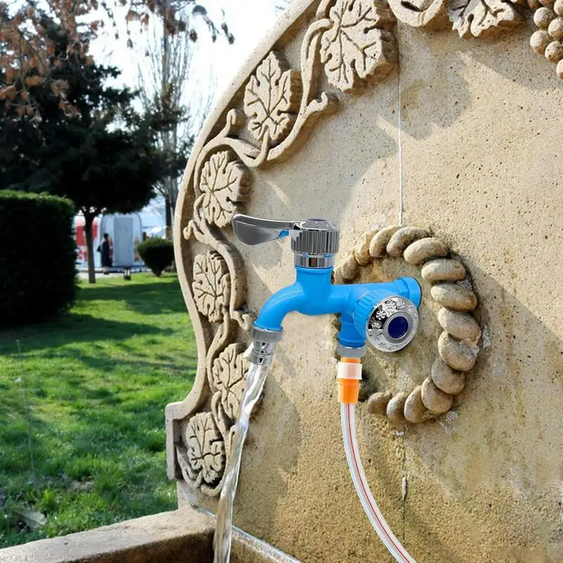 Смеситель с двойным выходом для ванной комнаты