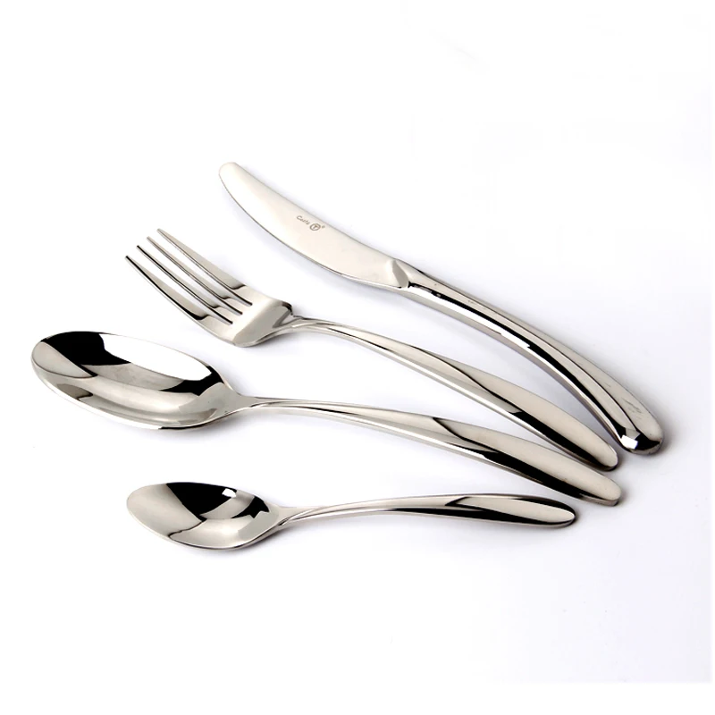 

24pcs/lot Home 304 Stainless Steel Cutlery Set Mirror Polishing Steak Knife Table Fork Teaspoons Tableware Dinnerware Set