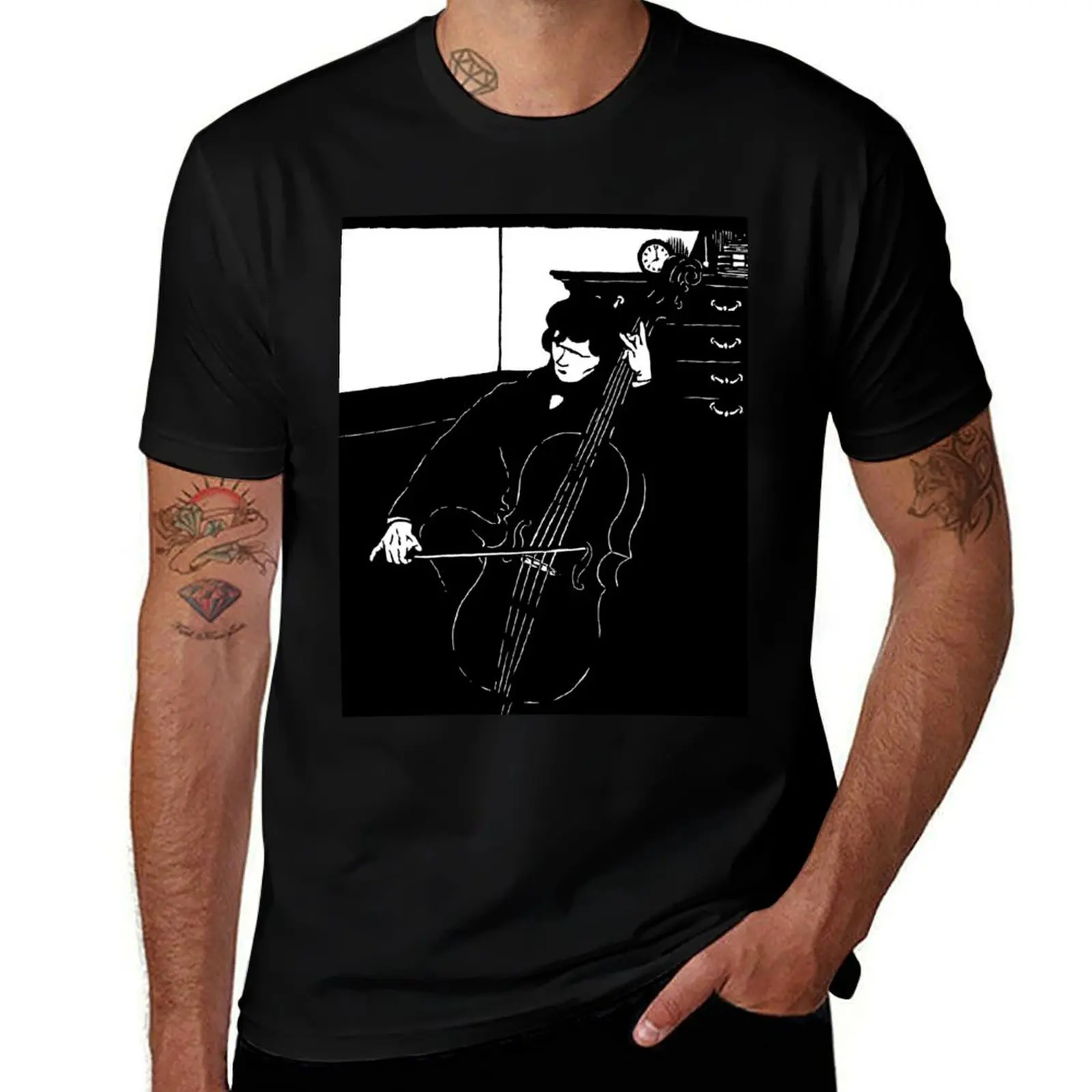 Félix Vallotton-футболка The Cello футболка с короткими рукавами большого размера на заказ