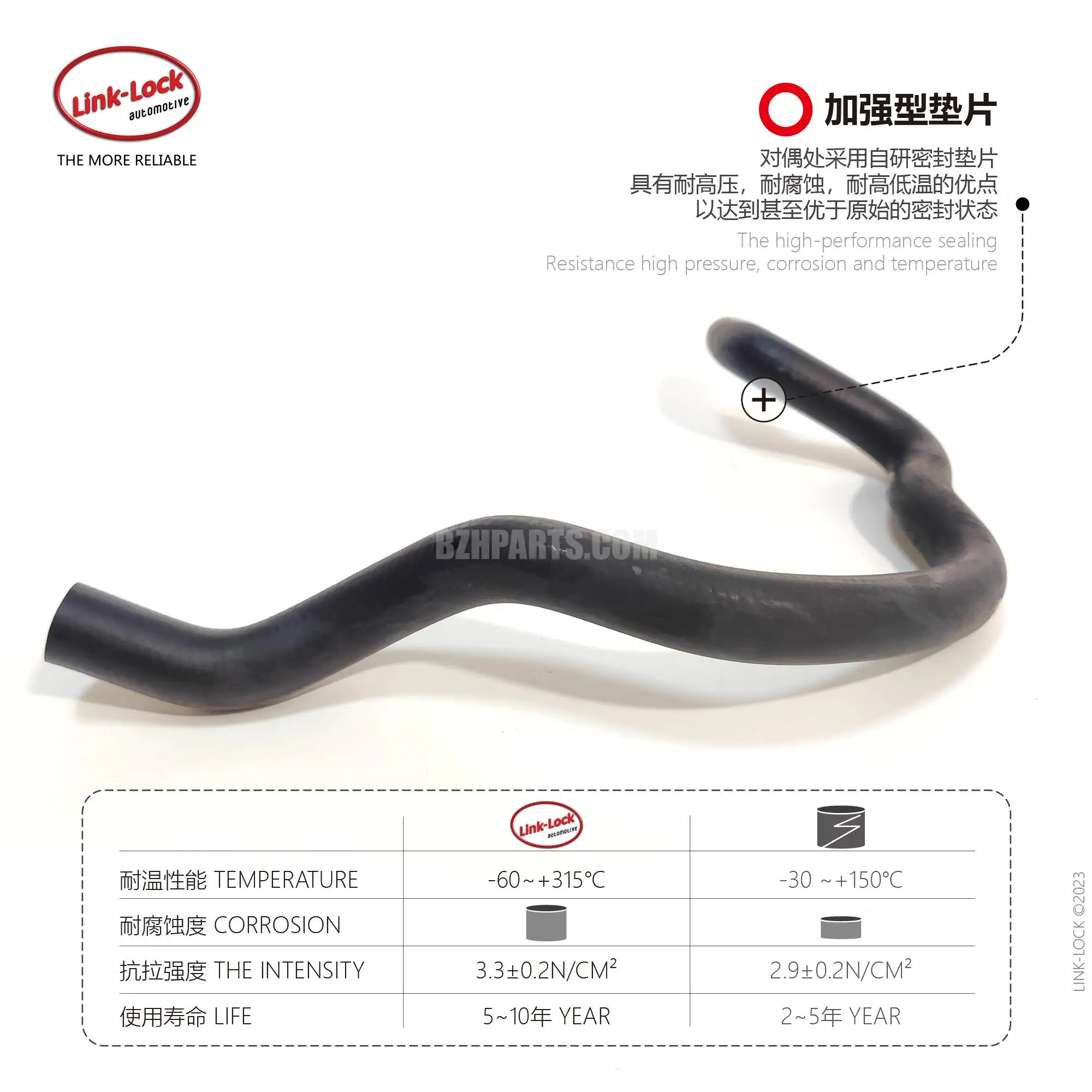 Труба нагревателя охлаждающей жидкости LINK-LOCK 64539119168 Подходит для Bmw 5 серий 6 7