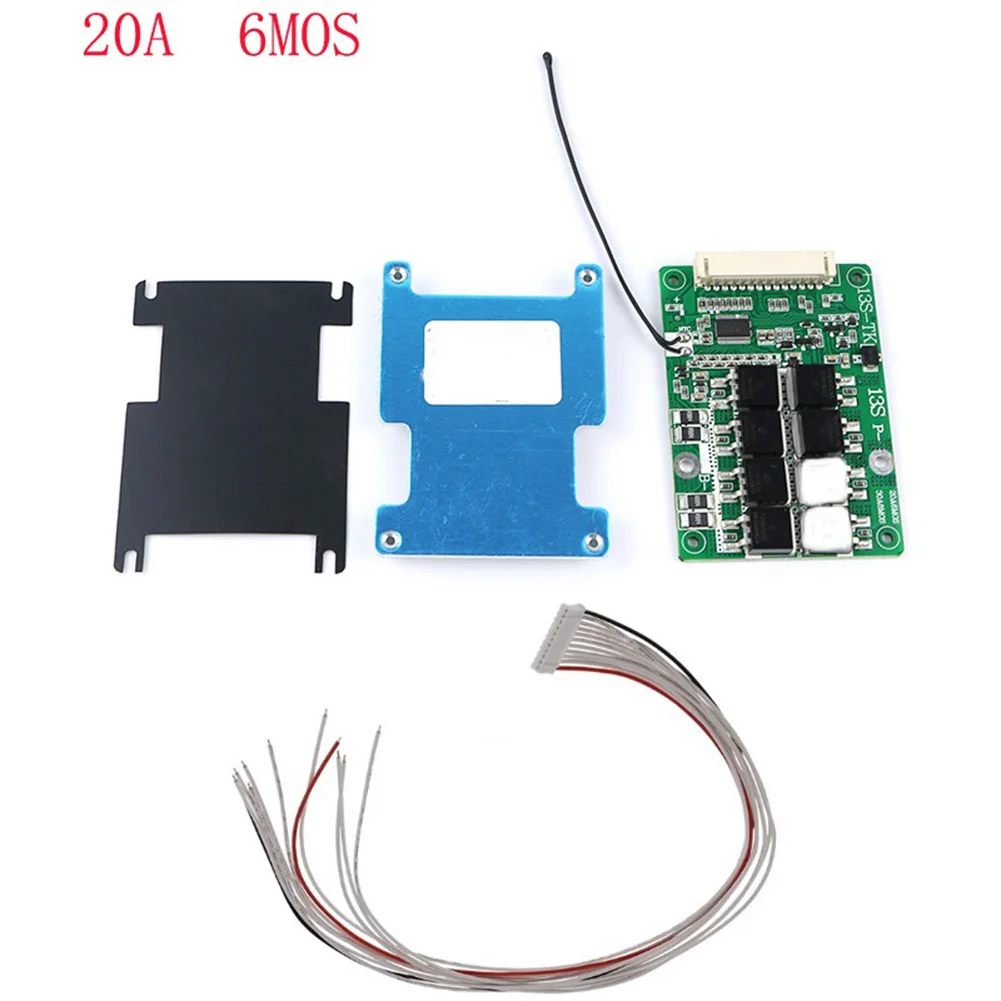 

Печатная плата BMS 13S 48 в 20 А 30 А, плата для зарядки литий-ионного аккумулятора, сбалансированный эквалайзер, печатная плата, модуль зарядного устройства, детали электроинструмента