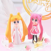 japanese cartoon anime figures q version pvc figure model toys brinquedos anime figure toy princess serenity model dolls