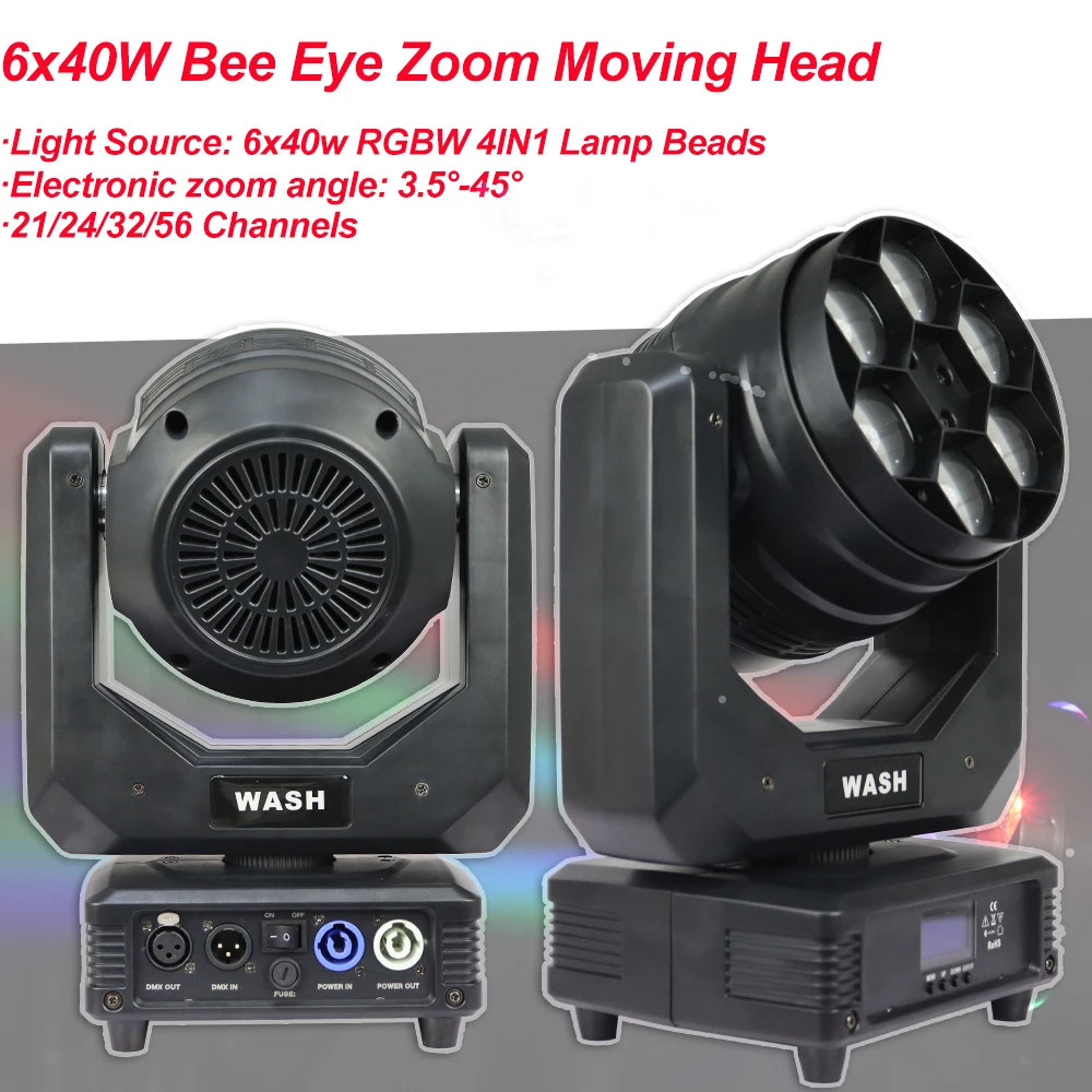 Yuer Big Bee Eye Lyre RGBW LED Wash Moving Head