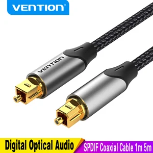 Vention Digital Optical Audio Cable Toslink SPDIF Coaxial Cable 1m 2m 5m for Amplifiers Blu-ray Xbox