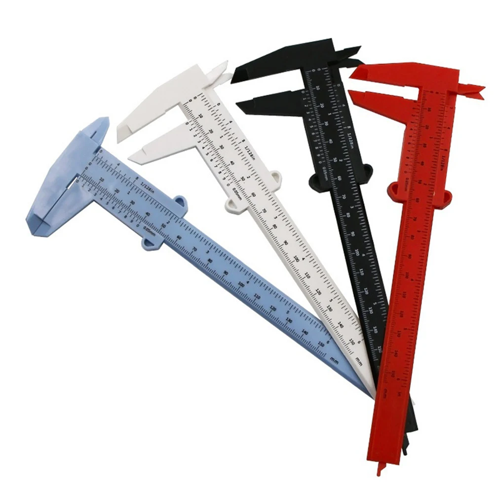 

0-150mm Vernier Calipers Double Rule Scale Plastic Depth Height Measure Tool For Jewelry/antique Measurement Hand Tool Parts