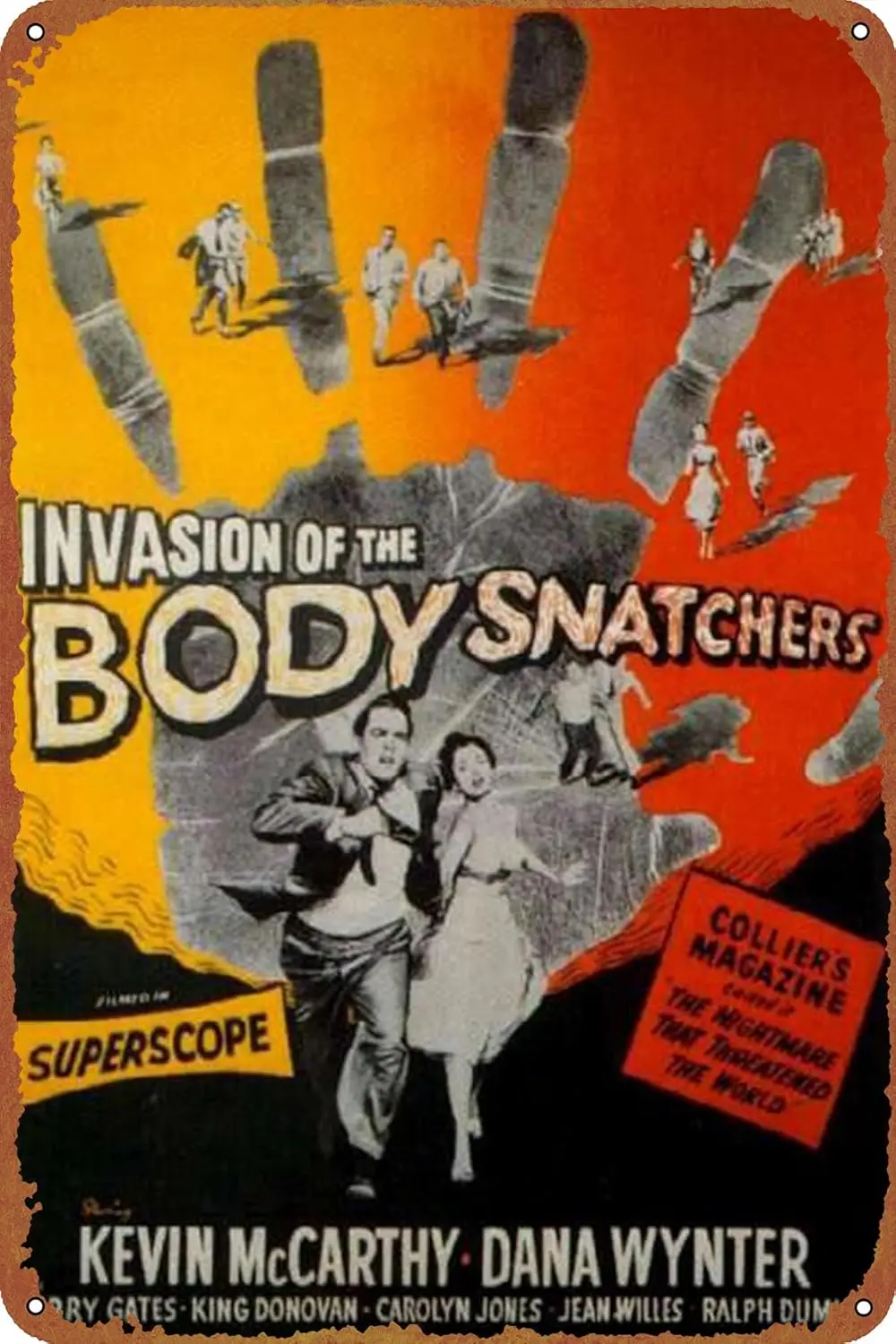 Invasion of the Body Snatchers жестяная вывеска украшение винтажный металлический плакат