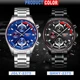 NIBOSI Fashion Mens Watches Top Brand Luxury Quartz Watch Men Stainless Steel Waterproof Luminous Chronograph Relogio Masculino Other Image