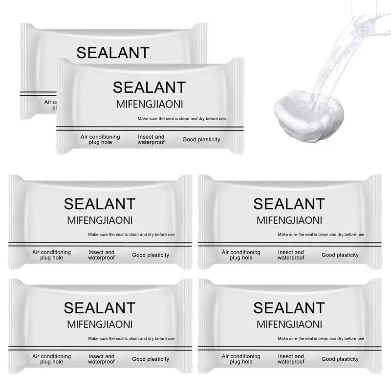 

Sealant Mastic Clay Waterproof Sealant For Holes In Walls Home Wall Hole Sealing Glue 6PCS Wall Hole Fillers Wall Mending Mud