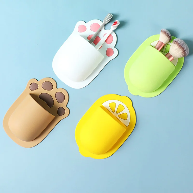 

Силиконовый держатель бритвы для ванной комнаты, органайзер для хранения небольших туалетных принадлежностей