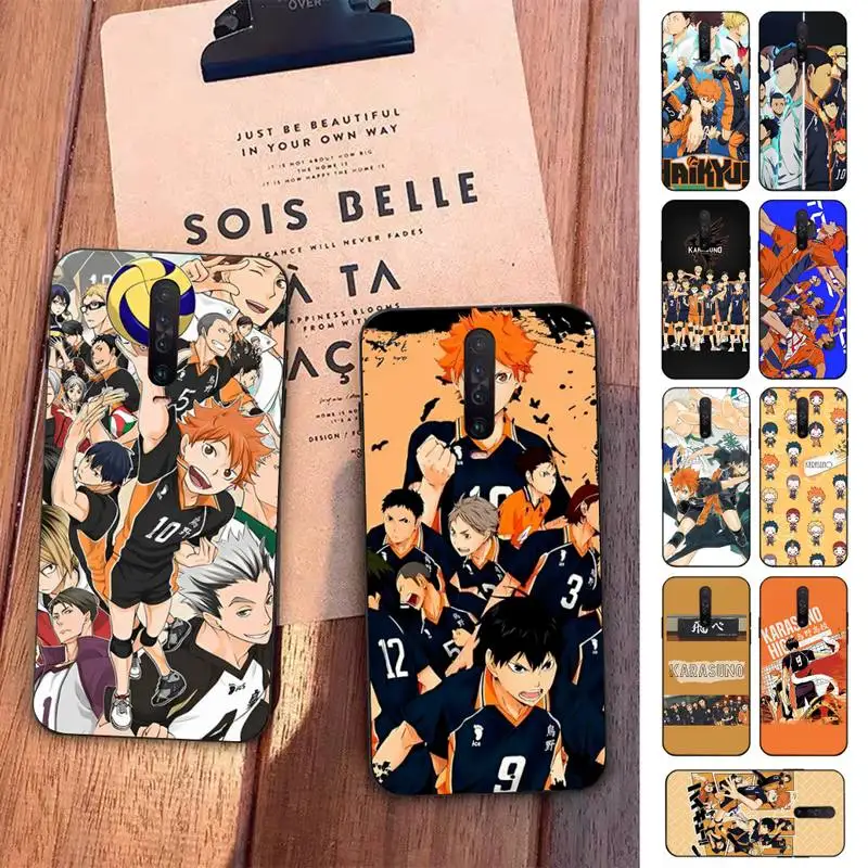 

Anime Haikyuu High School Volleyball Phone Case For Redmi 5 6 7 8 9 10 plus pro 6 7 8 9 A GO K20 K30 K40 pro plus F3 Fundas