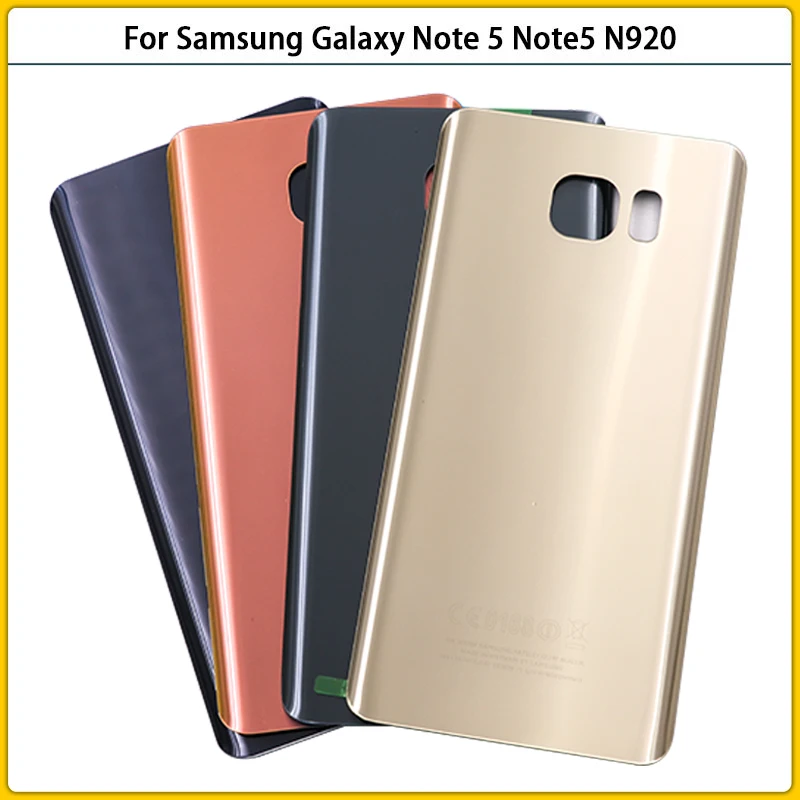 Новинка для Samsung Galaxy Note 5 N920 N920F задняя крышка аккумулятора Note5 дверь 3D стеклянная