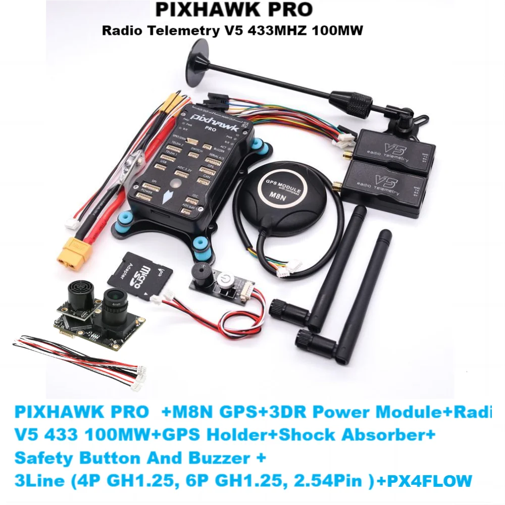 PIXHAWK PX4 2.4.8/PRO/6C PRO PX4FLOW PIX 32 Контроллер полета Автопилот с 4G SD AN Квадрокоптер Ardupilot
