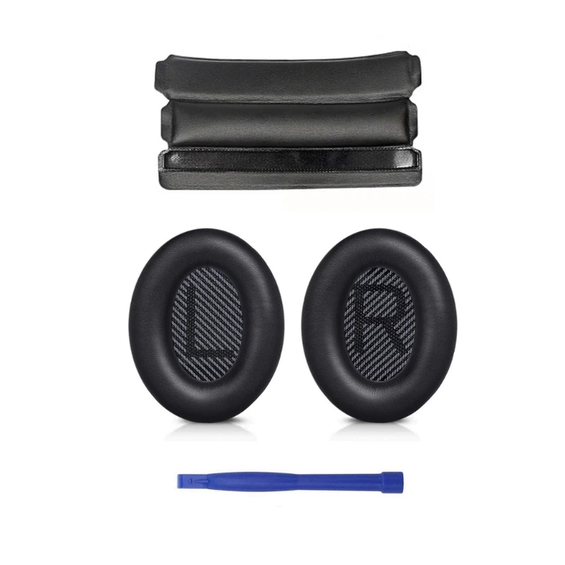 

Soft Earpads Ear Pads for QC35/QC35ii Earphone Memory Foam Earcups Easily Replaced Headband Ear Cushions Sleeves
