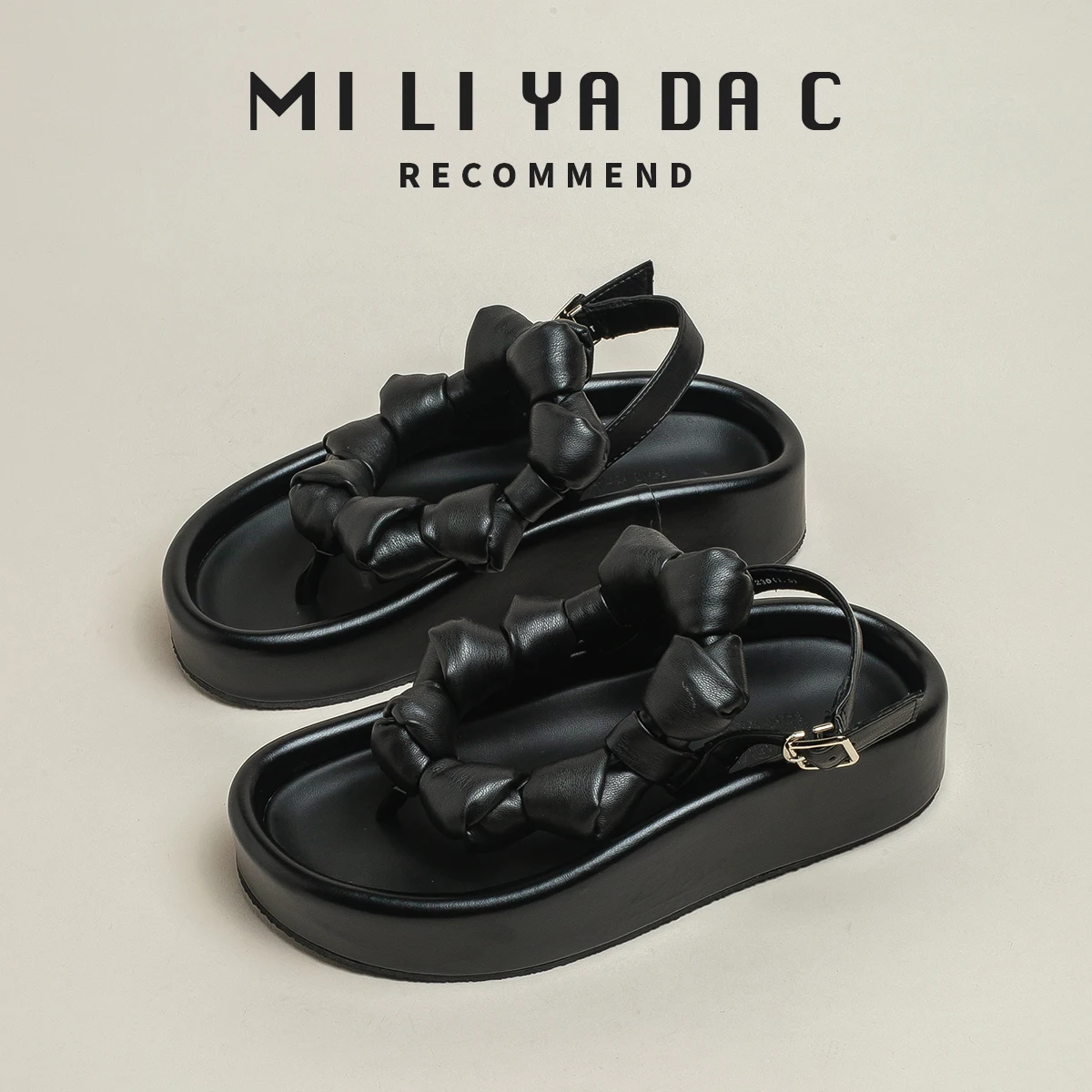 

Сандалии женские спортивные с открытым носком, босоножки на платформе, удобная повседневная Уличная обувь в римском стиле, с ремешком на пя...