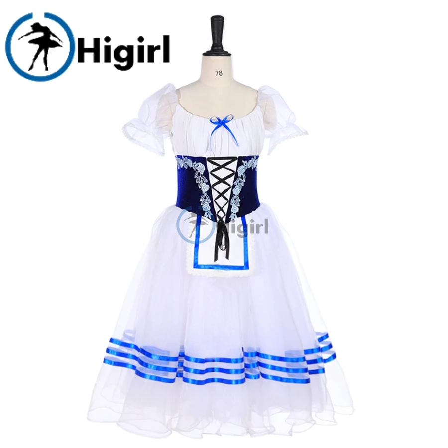 

YAGP Giselle Maid Professional Ballet Tutu Dress Girls Romantic Village Stage Costume Dress Tutus For Women BT9238