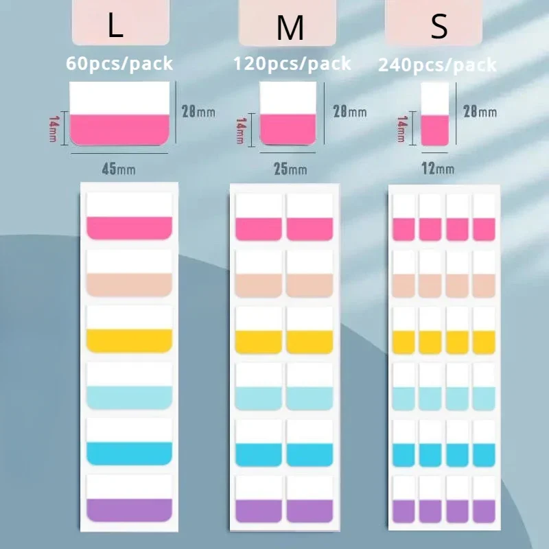 

Многоразовые цветные закладки из бумаги 240/120/60 шт.