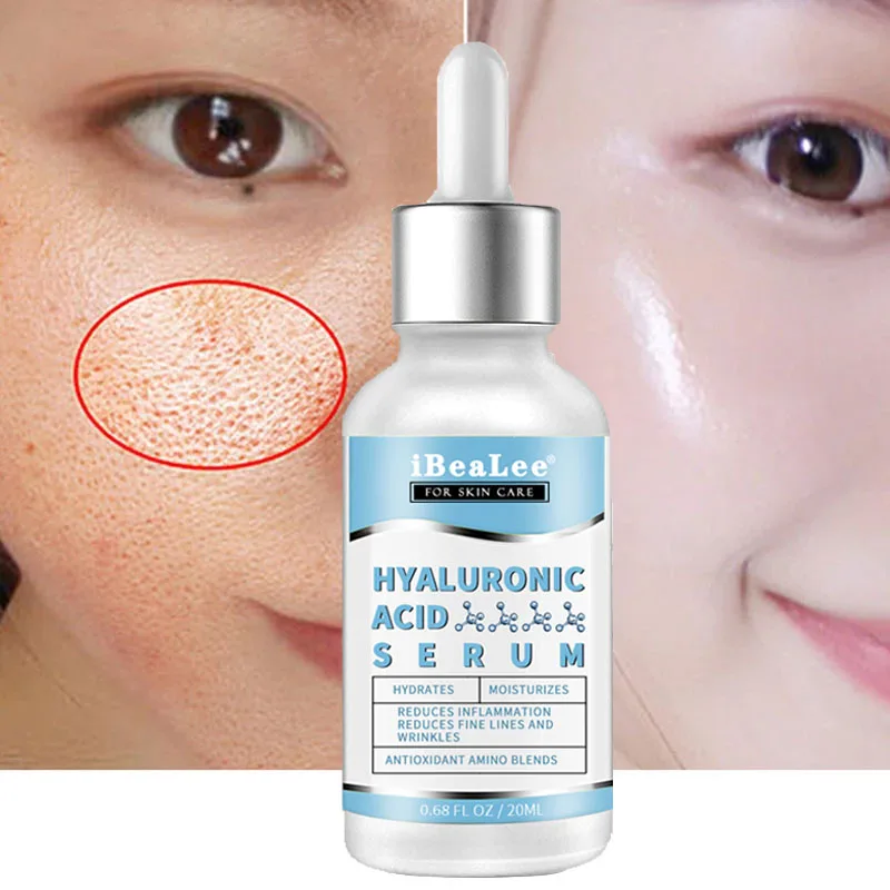 

Hyaluronic Acid Pore Shrink Serum Oil Control Improve Dullness Moisturizing Essence Whitening For Nourishing Beauty Skin Care