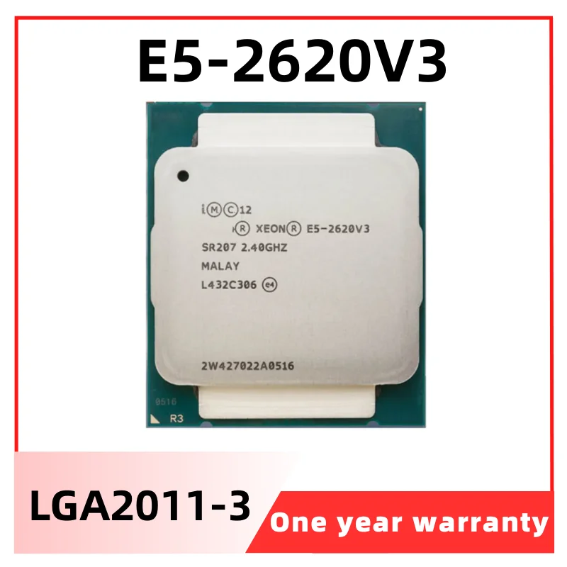 

Xeon CPU E5-2620V3 SR207 2.40GHz 6-Cores 15M LGA2011-3 E5-2620 V3 processor E5 2620V3