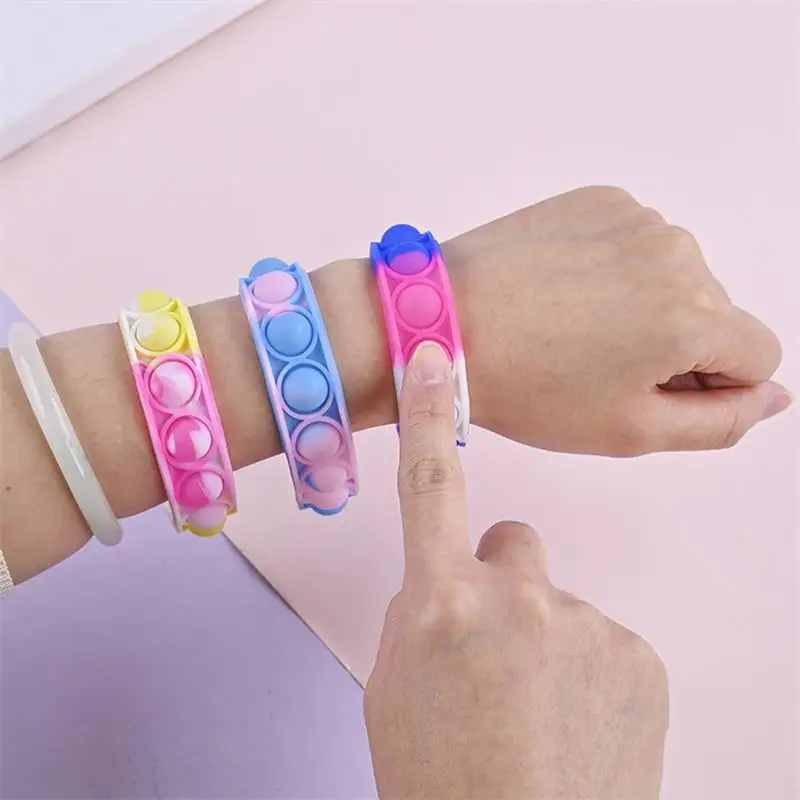 Luminous Pop In Dark Bracelet Push Anti Stress Reliever Sensory Toy Children Gift Fidget Bracelet Stress Relief Fidget Toys images - 6