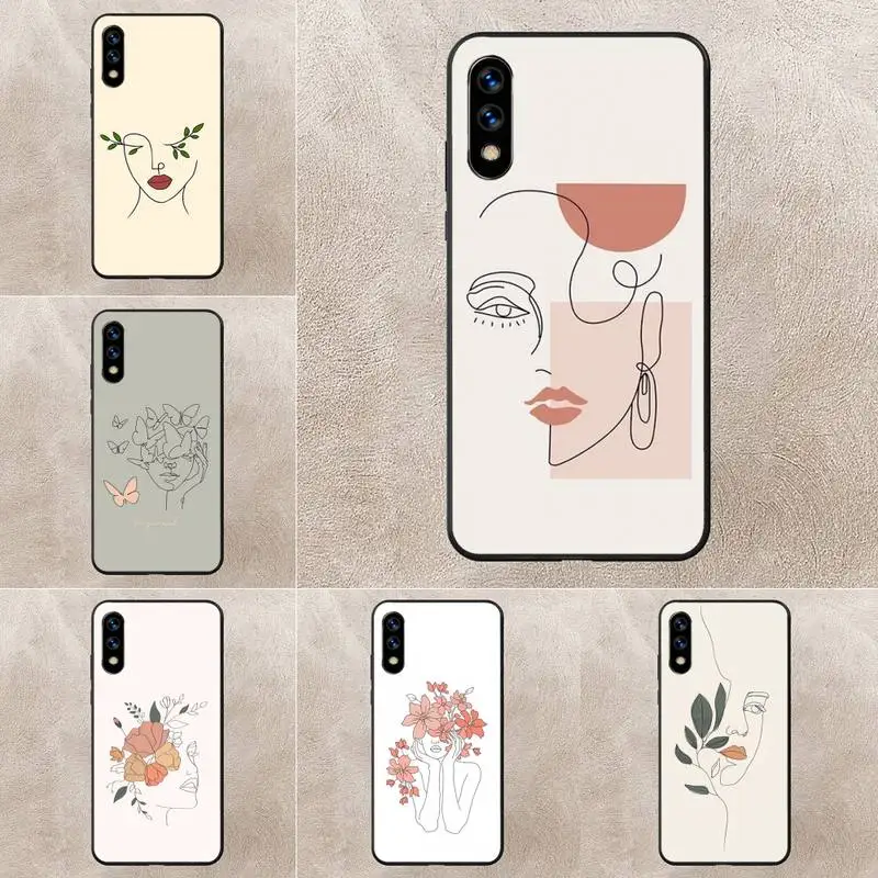 

Abstract Line Women Phone Case For Huawei G7 G8 P7 P8 P9 P10 P20 P30 Lite Mini Pro P Smart Plus Cove Fundas