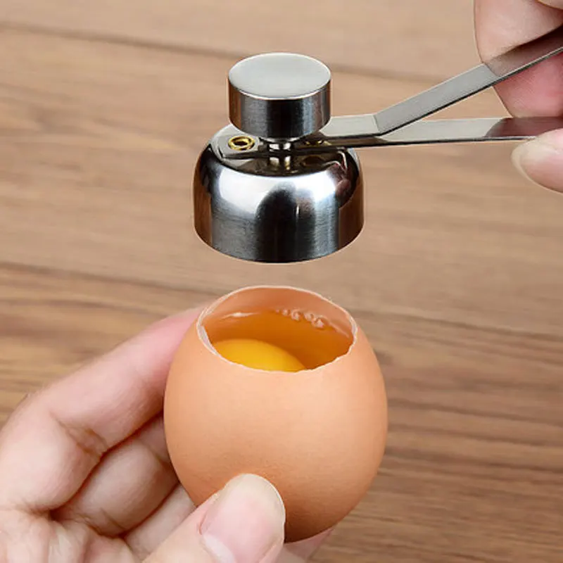 

Egg Cracker Egg Topper Snipper Stainless Kitchen Tool Steel Cutter Opener Scissor Egg Open Shell Boiled Cooked Whisk Egg Cooker